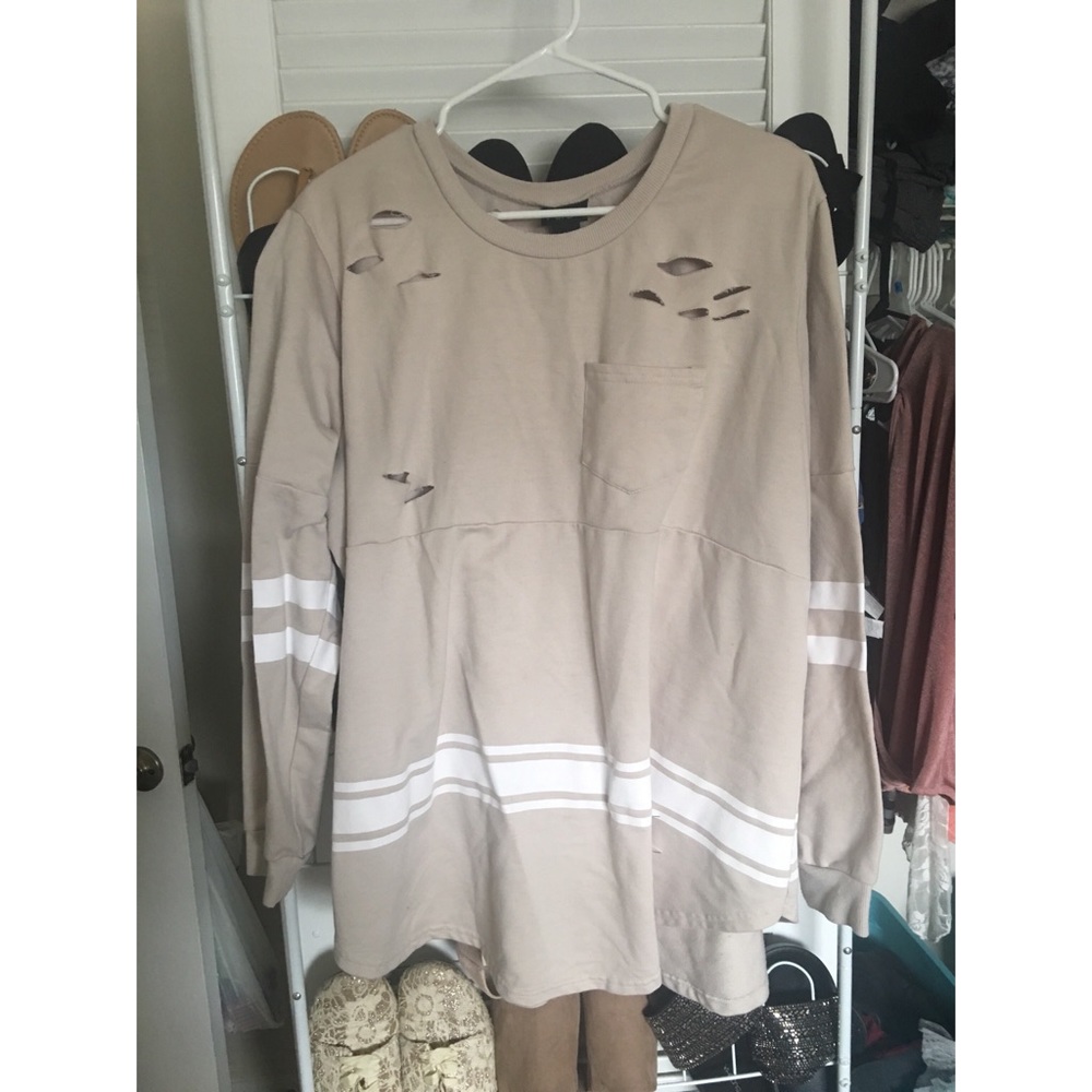 Rue21 Distressed Varsity Shirt 2X